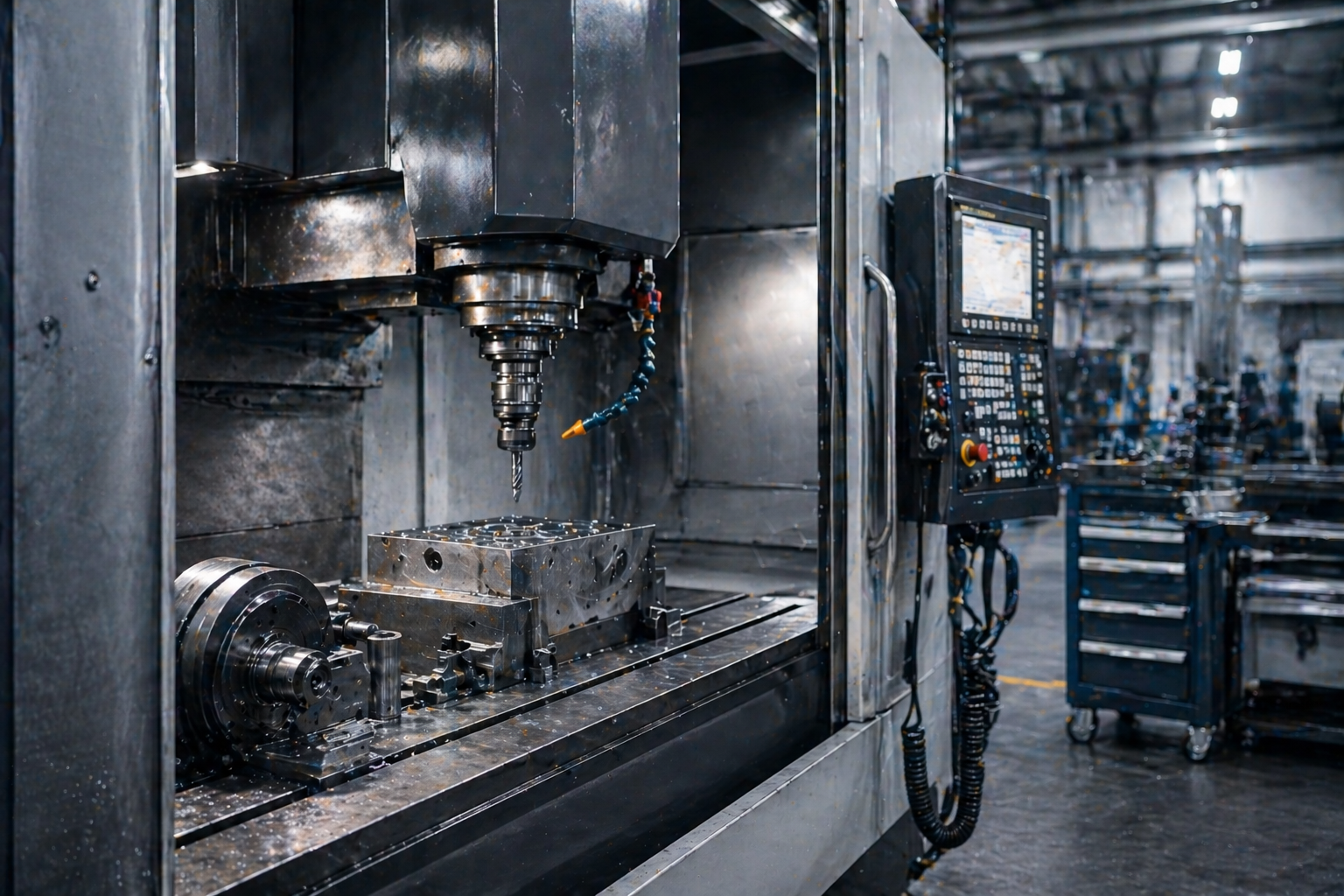 Обслуживание производственного станка